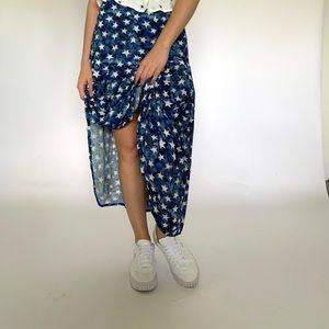 Star skirt | navy star skirt| long skirt